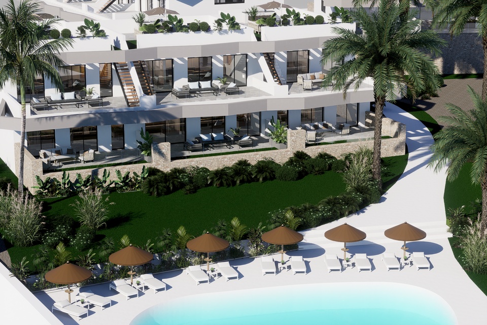 VOP380926 - Bungalow à vendre neuf à Finestrat, Costa Blanca